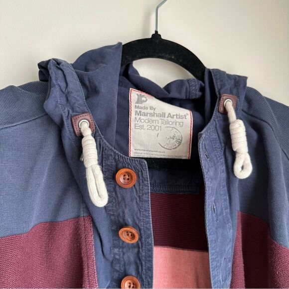 Striped color block style men’s hoodie - Picture 6 of 10